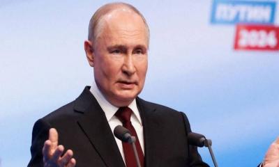 ৮৭ শতাংশ ভোট পেয়ে আবারও পুতিনের জয়