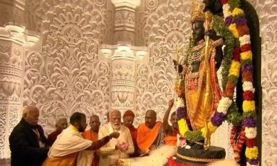 রাম মন্দির উদ্বোধন করলেন নরেন্দ্র মোদি