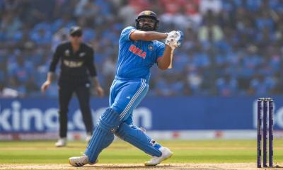 বিশ্বকাপে সবচেয়ে বেশি ছক্কার রেকর্ড এখন রোহিতের