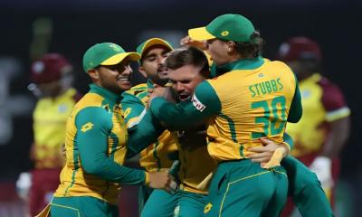 দক্ষিণ আফ্রিকা সেমিতে, বিদায় ওয়েস্ট ইন্ডিজের