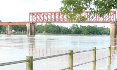 টানা বৃষ্টিতে দ্রুতগতিতে বাড়ছে সিলেটের ৫ নদীর পানি