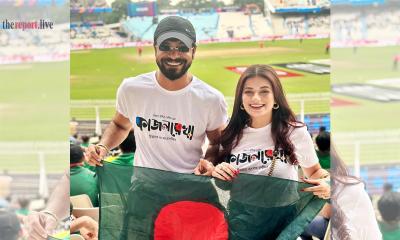 খেলা দেখতে ইডেন গার্ডেনে  রাজ-মন্দিরা!