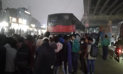 রাজধানীর উত্তরায় বাসচাপায় এক পথচারী নিহত