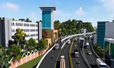 Elevated expressway marks first of 9 megaprojects to be inaugurated before election