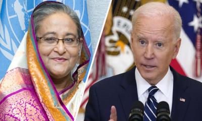 Biden writes to Hasina for working together
