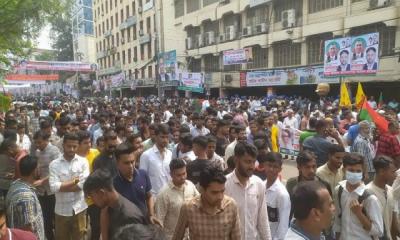 এক দফা দাবি আদায়ে বিএনপির সমাবেশ শুরু