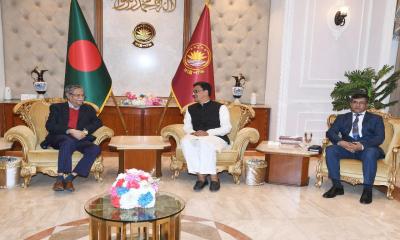 State Minister Khalid pays courtesy call on President Shahabuddin