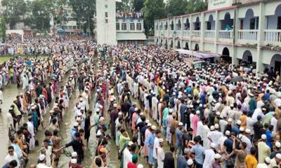 পিরোজপুরে দুই দফা জানাজার পর সাঈদীর দাফন সম্পন্ন