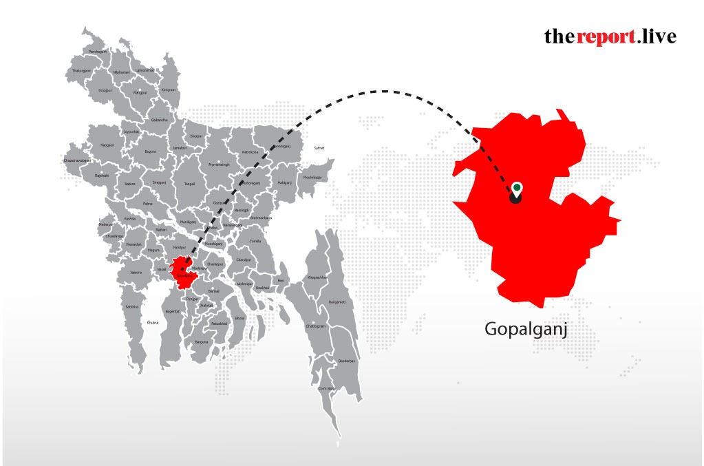 গোপালগঞ্জে ট্রাকের সঙ্গে ধাক্কা লেগে বাস পড়লো খাদে, প্রাণ গেল ২ জনের