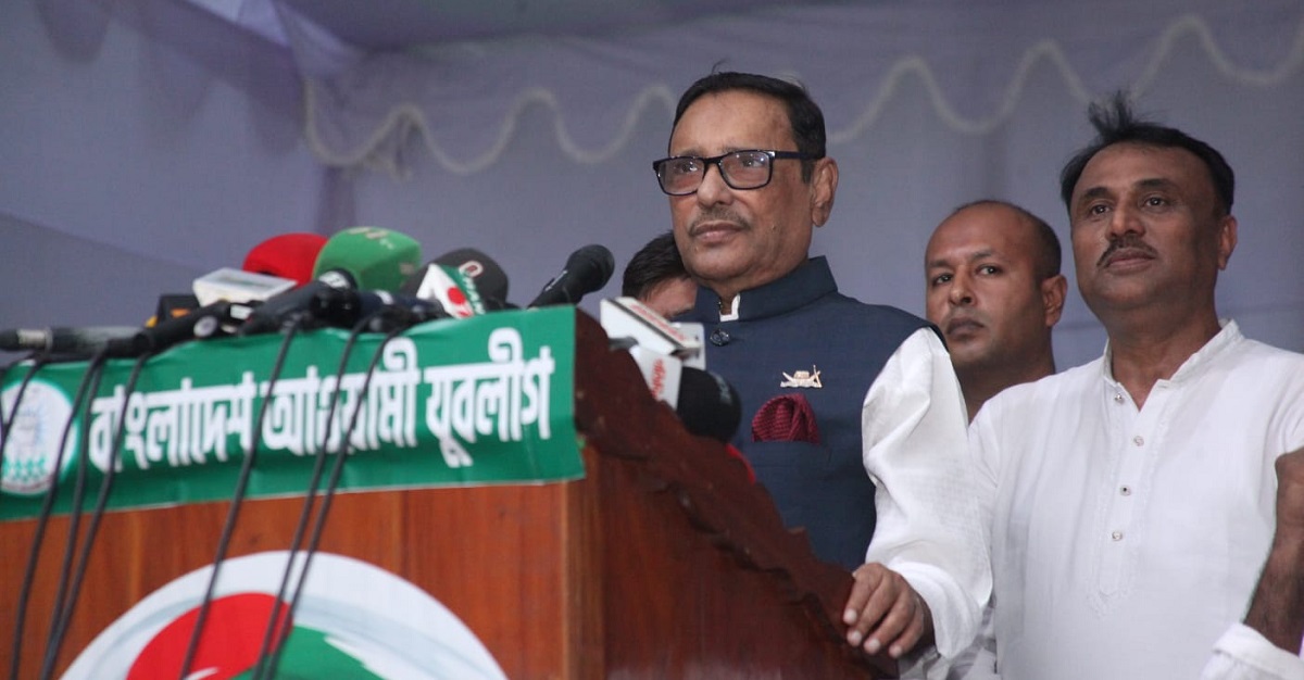 বিএনপির আন্দোলন গোলাপবাগের গরুর হাটের গর্তের মধ্যে চলে গেছে : ওবায়দুল কাদের