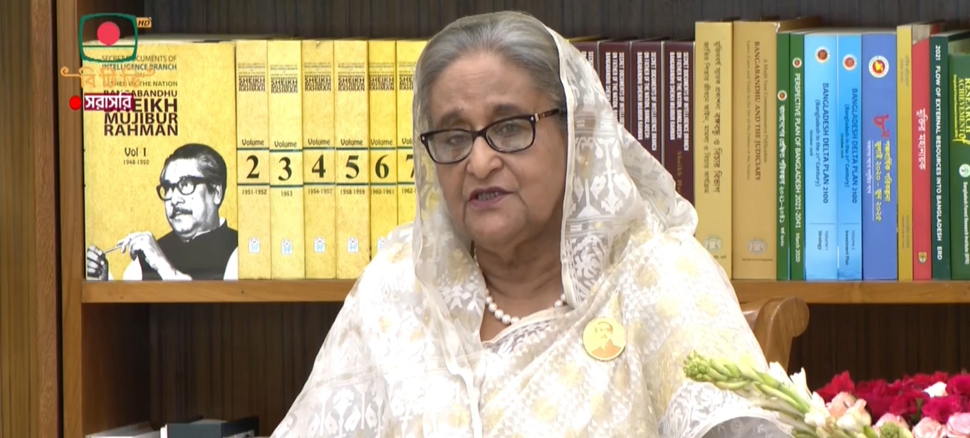 কারও সাথে যুদ্ধে জড়ানোর ইচ্ছে নেই বাংলাদেশের: প্রধানমন্ত্রী