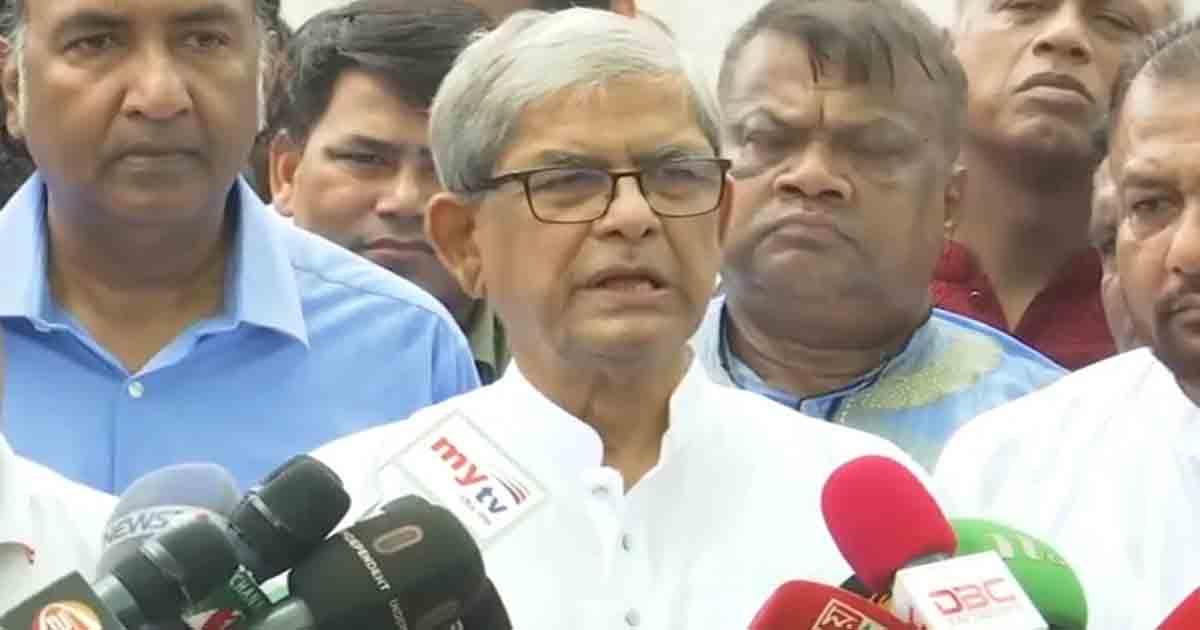 হাসিনা সরকারকে সমর্থন জানিয়ে যুক্তরাষ্ট্রকে দেওয়া ভারতের বার্তা সত্যি হলে দু:খজনক: ফখরুল
