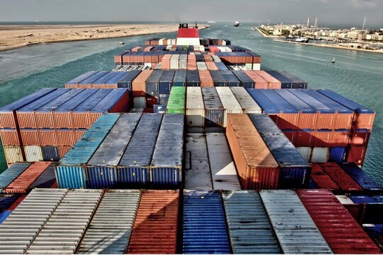 Egypt's Suez Canal blocked by large container ship