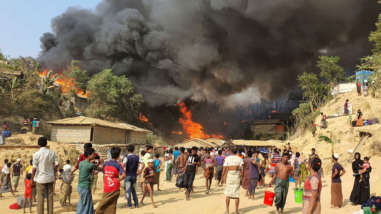 Panel says fire at Rohingya camps 'planned sabotage’