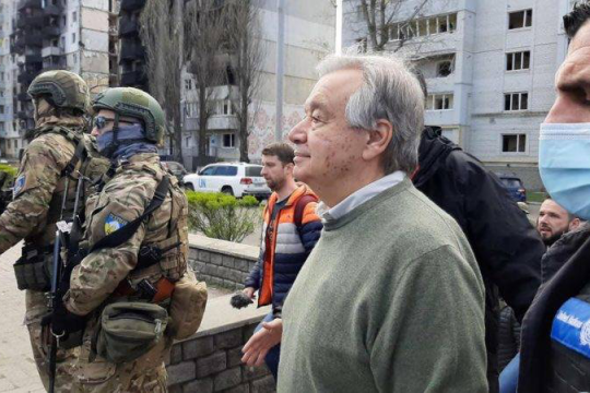 Russia admits striking Kyiv during UN chief‍‍`s visit