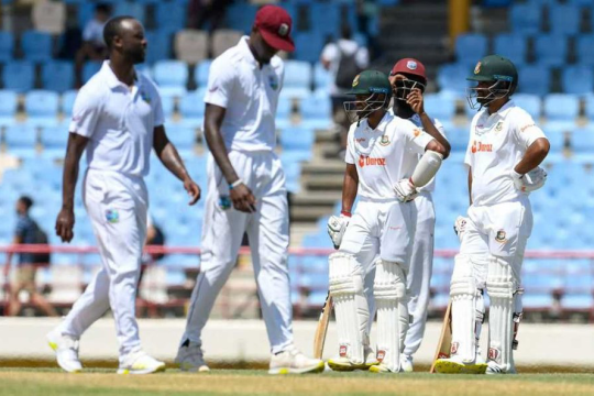 Tigers whitewashed after 10-wicket defeat to WI in 2nd Test