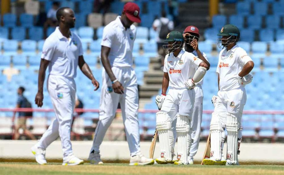 Tigers whitewashed after 10-wicket defeat to WI in 2nd Test