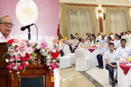Bangabhaban employees host farewell event for outgoing President Abdul Hamid