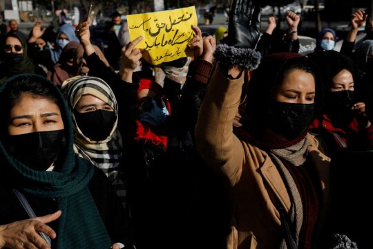 Dozens protest in Afghan capital after Taliban close universities to women