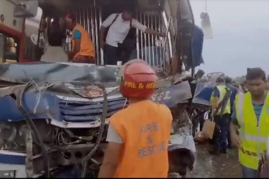Bangabandhu Expressway bus crash kills two