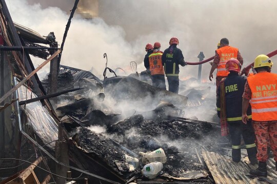 Fire service still uncertain about cause of Bangabazar fire