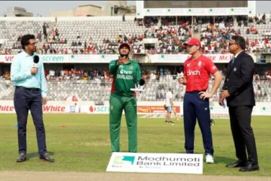 Bangladesh opt to bowl first vs England in 2nd T20I