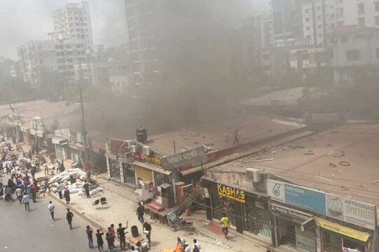 Uttara BGB Market fire under control