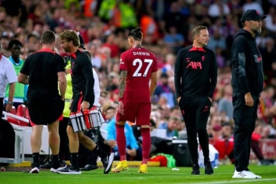 Klopp warns Nunez after red card against Crystal Palace