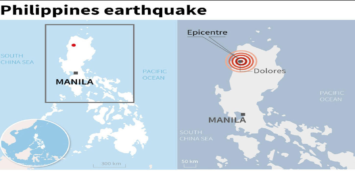 6.4 earthquake in Philippines at least 26 injured