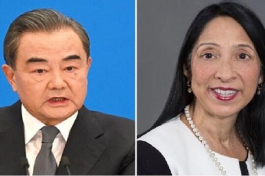 Chinese FM, US asst secy in town