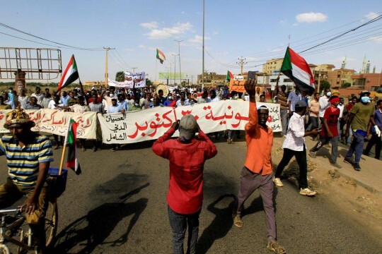 At least 15 people shot dead in anti-coup protests in Sudan, medics say