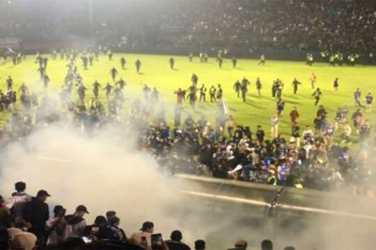 At least 127 dead after violence at football match in Indonesia: police