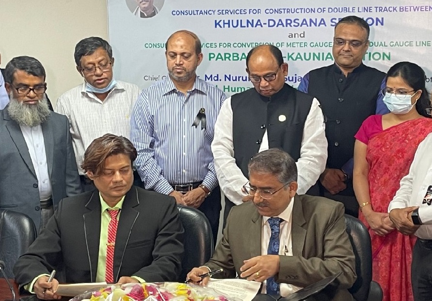 Dhaka, Delhi ink consultancy deals for two railway projects