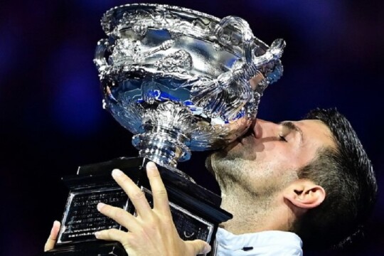Djokovic wins Australian Open to equal Nadal‍‍`s 22 Slam titles
