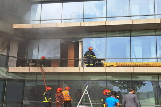 Fire breaks out at Dhaka North City Corporation office building