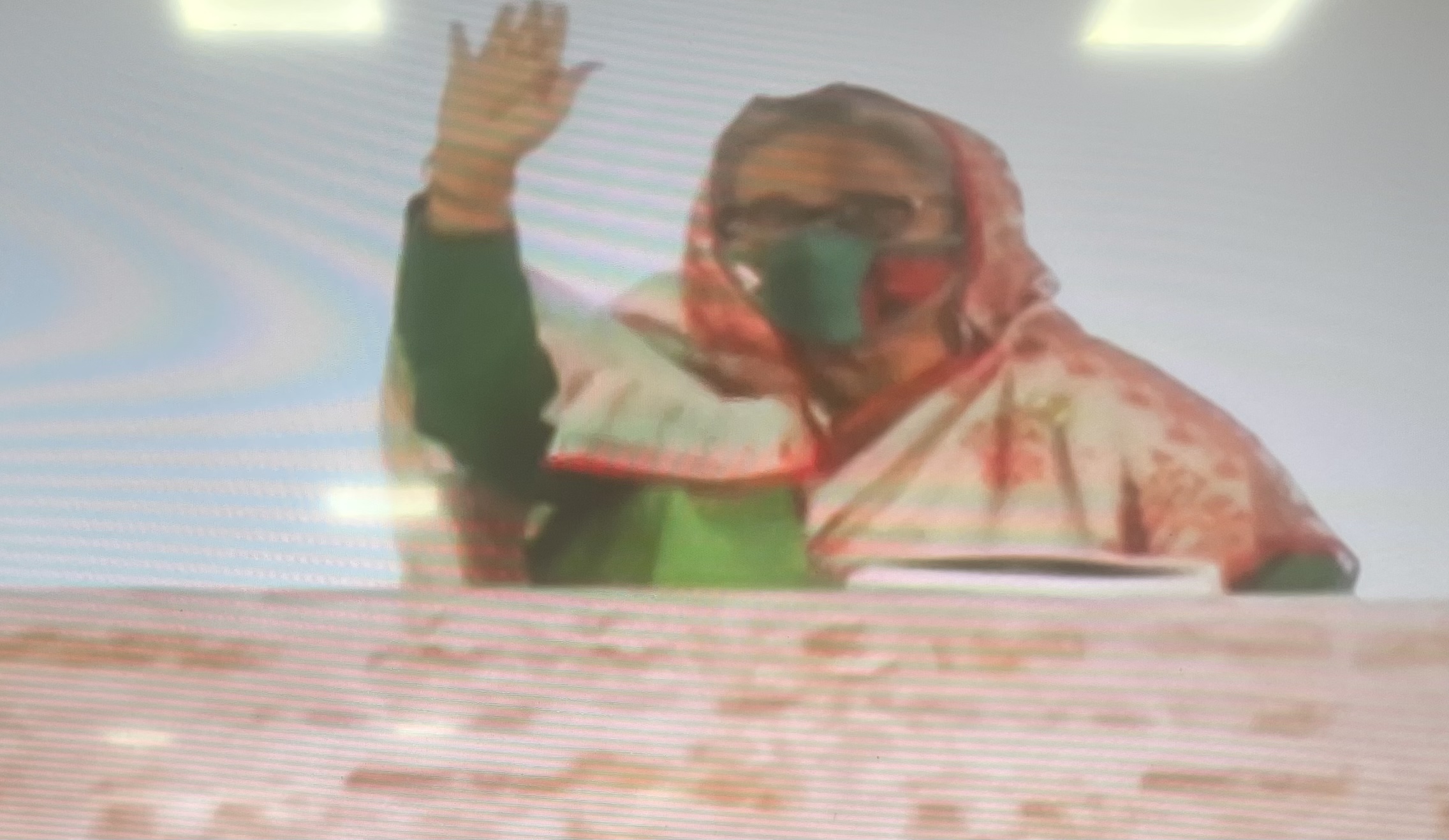 PM Hasina reaches Mawa point