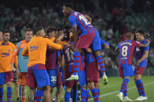 Barca secure Champions League spot with 2-1 Betis win