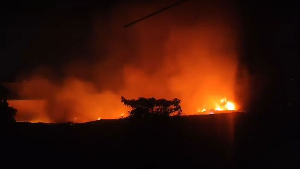 100 shops gutted in Gazipur market fire
