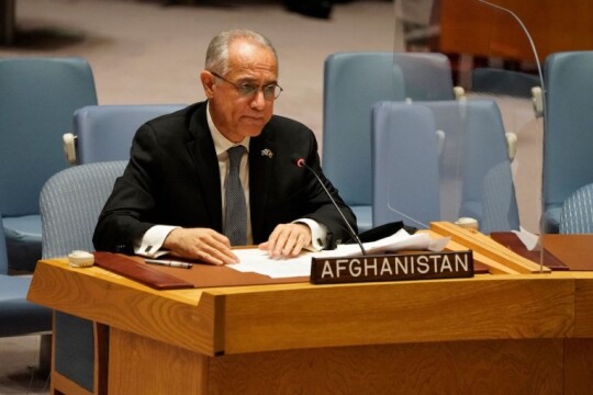Fallen Afghan government’s UN envoy Ghulam Isaczai leaves post