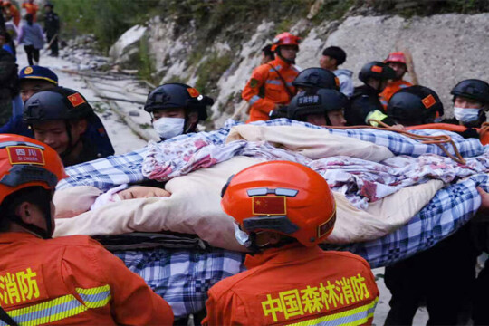 Rescuers scour for survivors after dozens killed in China quake