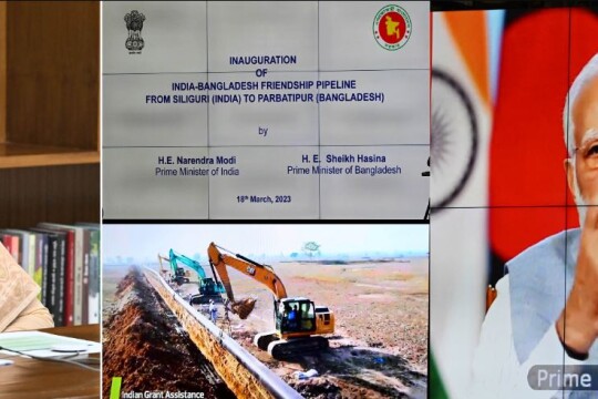 Hasina, Modi inaugurate ‘India-Bangladesh Friendship Pipeline’