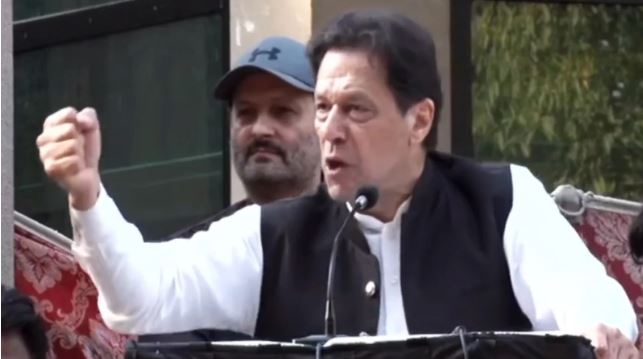 Imran ‘unavailable’ for arrest, addresses PTI workers as police remain outside Zaman Park