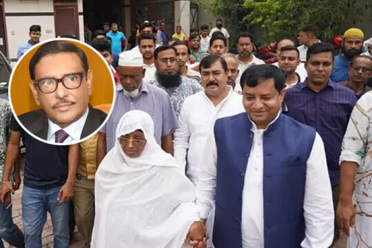 Quader claims to be unknown about Jahangir's mother's appearance in Awami League