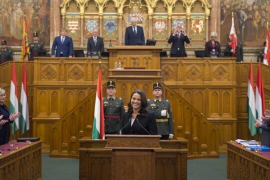 Hungary gets first woman president