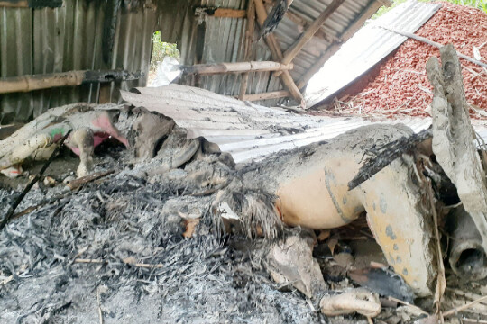 Idols desecreted, temple set afire in Kurigram