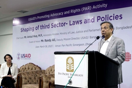Govt. doesn't have intention to stop civil society from speak out: Law Minister