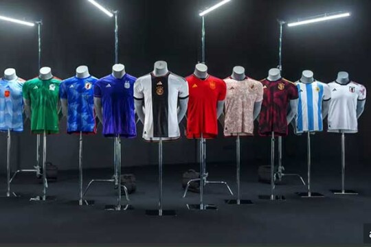 Adidas releases bold new shirts for Spain, Germany, Japan and more