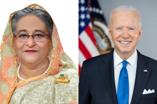 Hasina  joins Biden's reception, invites him to visit Dhaka