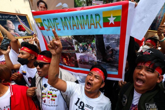 Myanmar junta extends emergency as coup anniversary marked by ‍‍`silent protest‍‍`