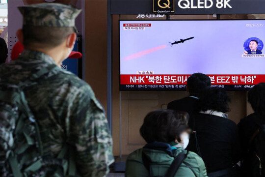 North Korea missile lands off South Korean coast for first time